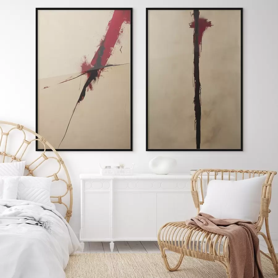 Fototapetai Raudona abstrakcija d01215