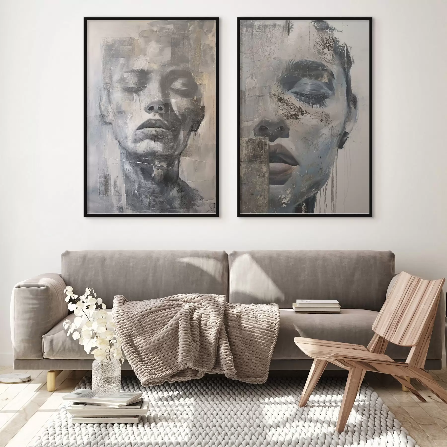 Fototapetai Šiuolaikinis abstraktus moters portretas d01232