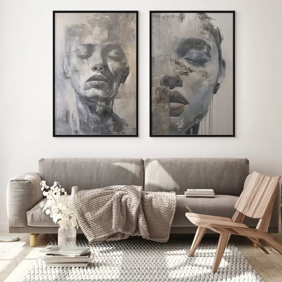 Fototapetai Šiuolaikinis abstraktus moters portretas d01232