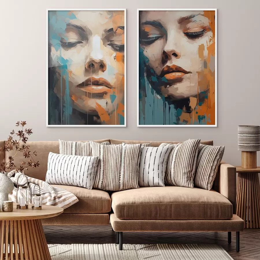 Fototapetai Abstrakčios portretai d01196