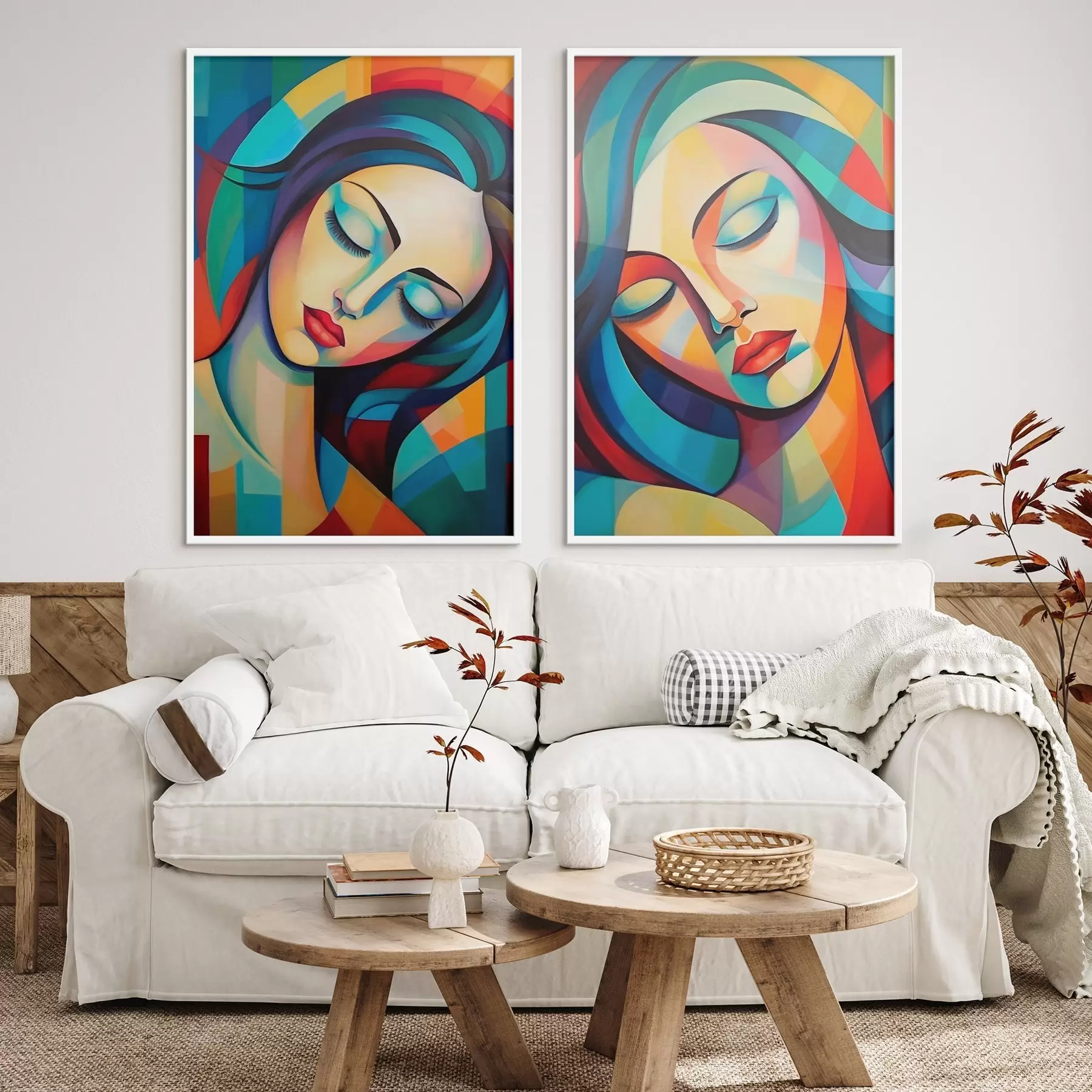 Fototapetai Abstrakčios portretai d01203