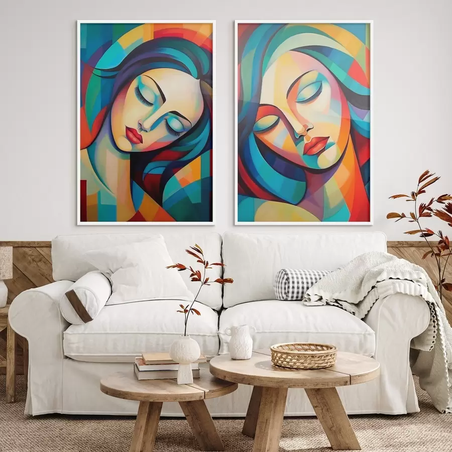 Fototapetai Abstrakčios portretai d01203