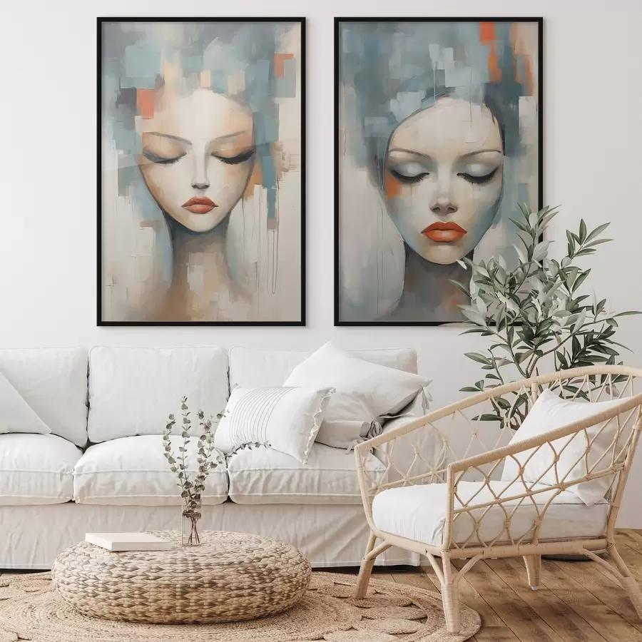 Fototapetai Abstrakčios portretai d01204