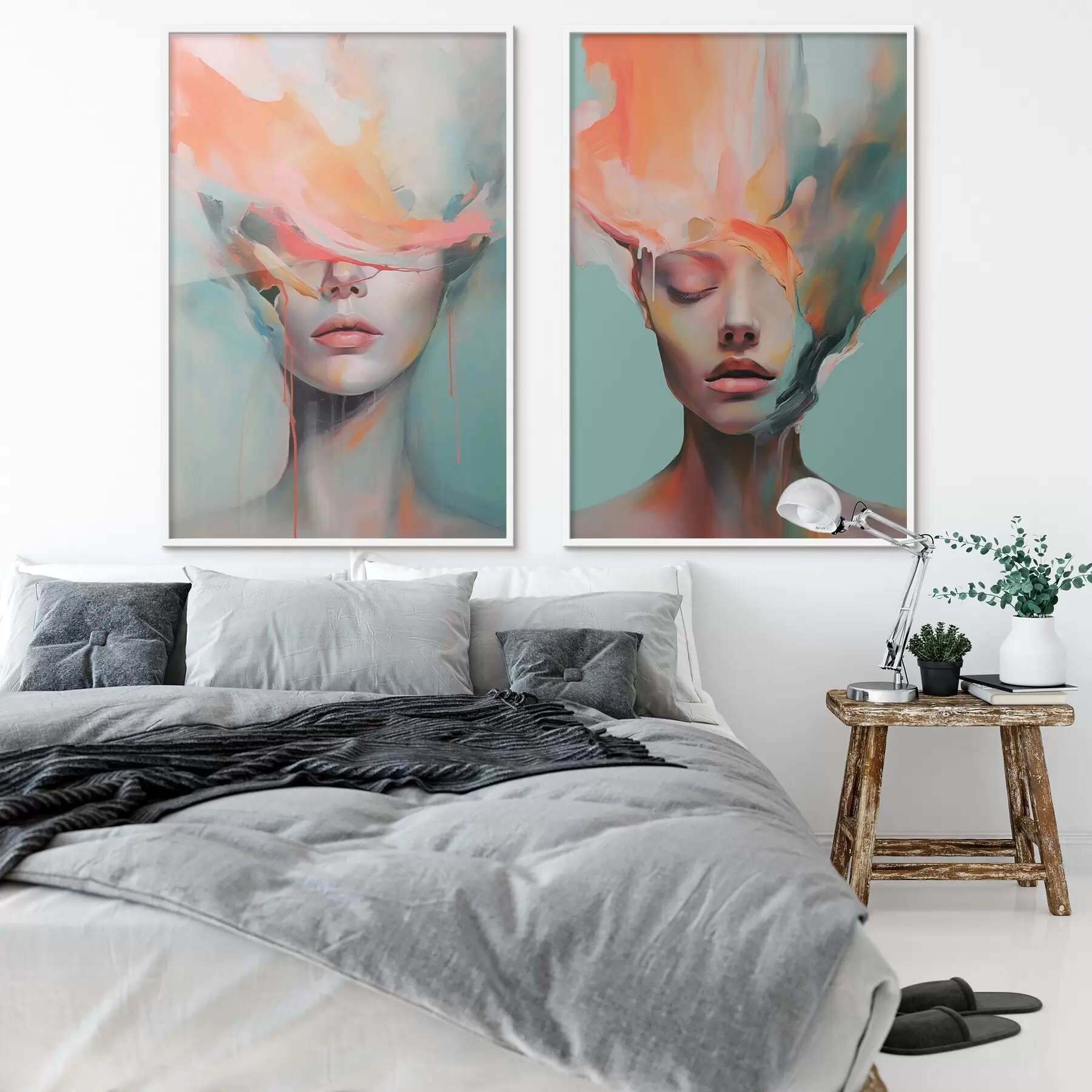 Fototapetai Abstrakčios portretai d01211