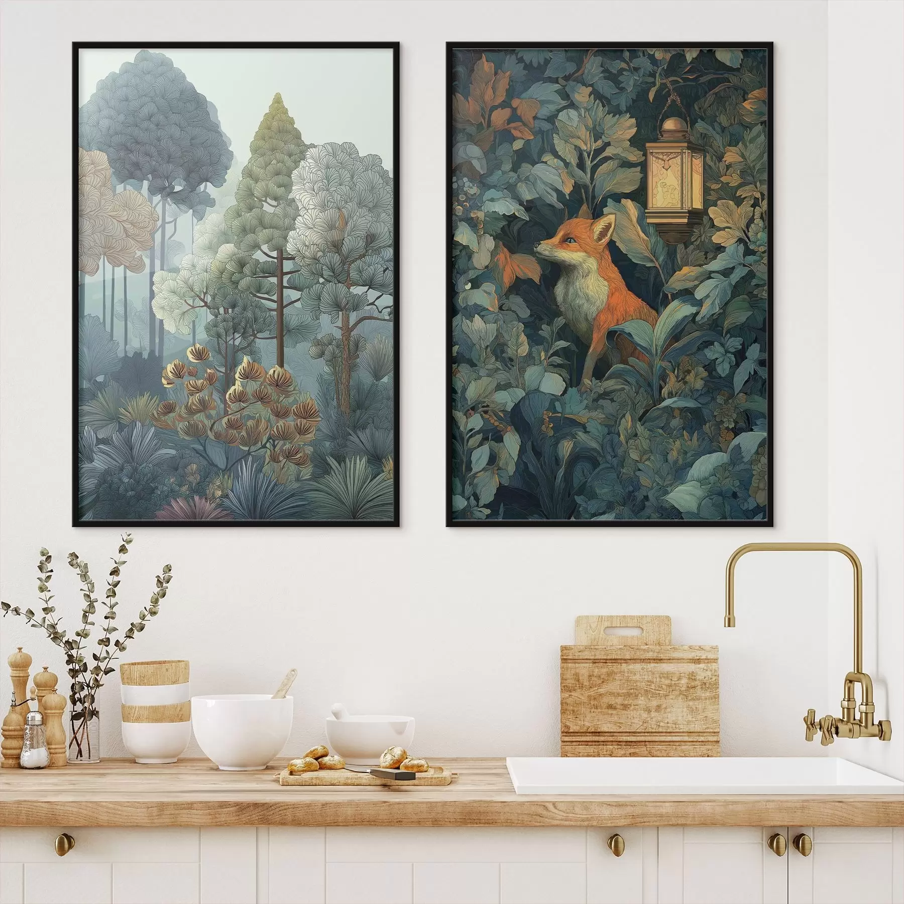 Fototapetai Mielas lapinas pasakų miške d01248