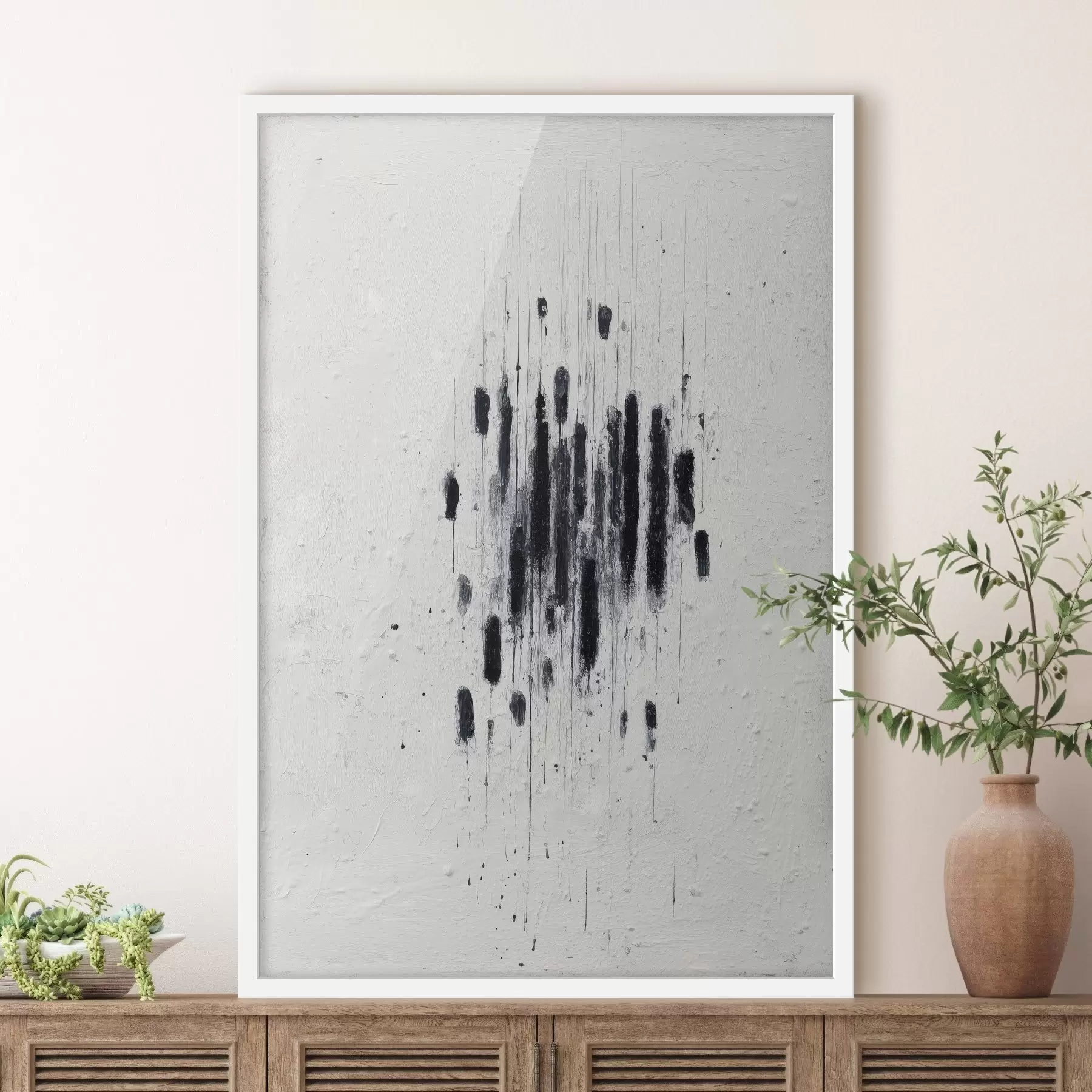 Fototapetai Minimalistinis menas su išraiškingais potėpiais ir neryškiais kraštais modernioje tapybos stiliaus f46957