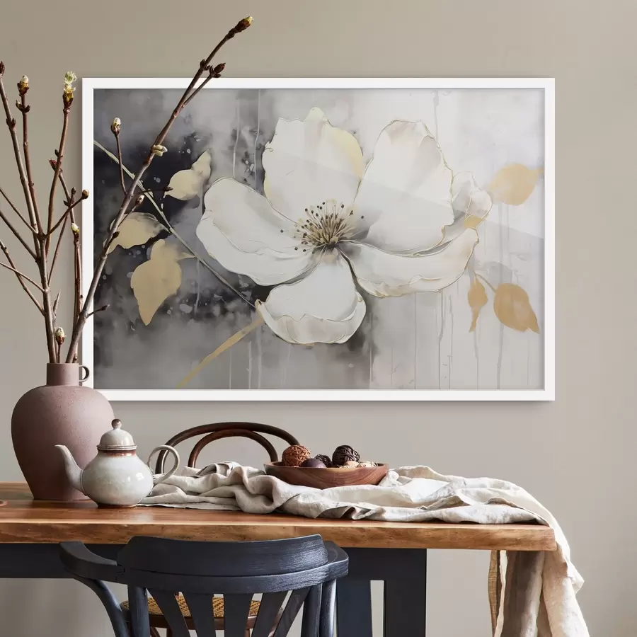 Fototapetai Didelė abstrakti gėlė f47643