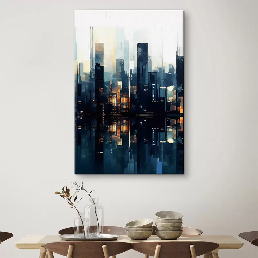 Paveikslėlis Vakaro saulėlydis didmiestyje s47676