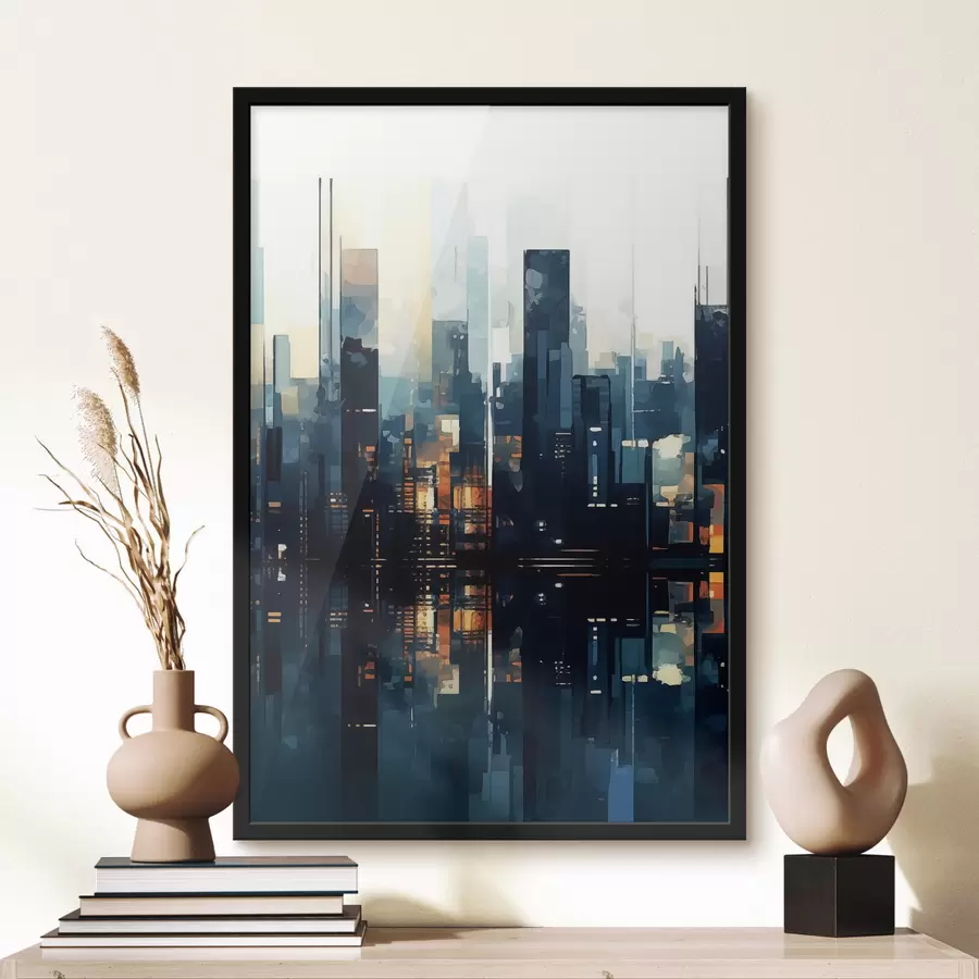 Fototapetai Vakaro saulėlydis didmiestyje f47676