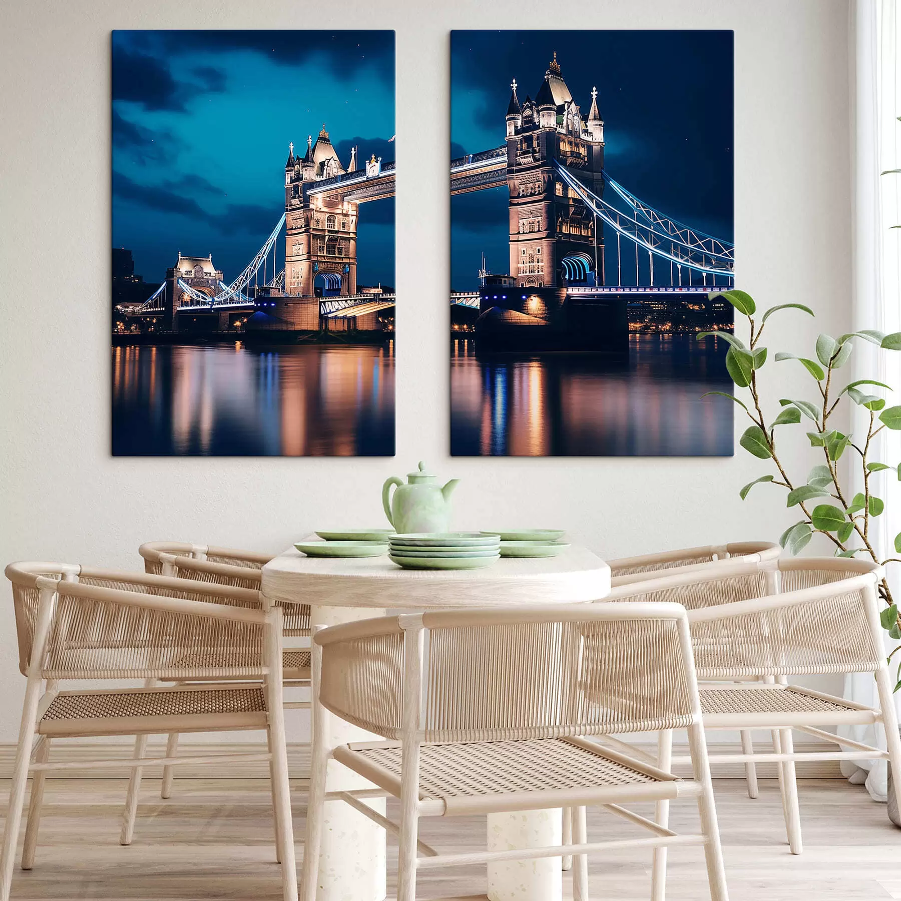 Paveikslėlis Tower Bridge naktį m01260