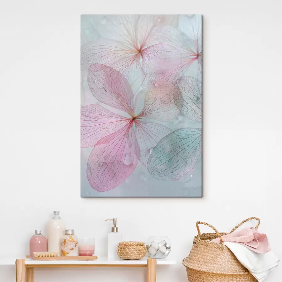 Paveikslėlis gėlės su gyslomis po vandeniu s47693