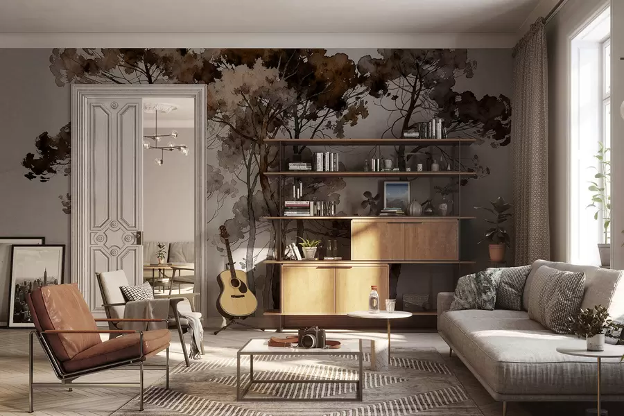 Fototapetai Dažytos pušys w05173v1