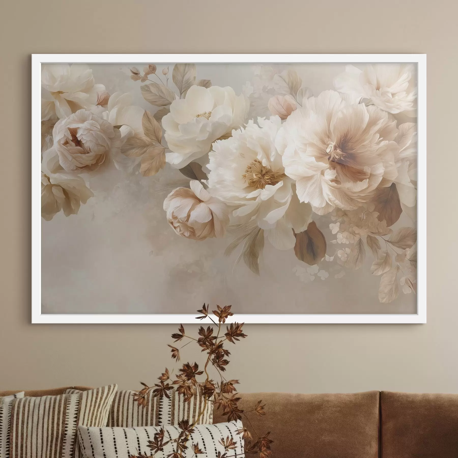 Fototapetai Didelės bijūnų gėlės f47702