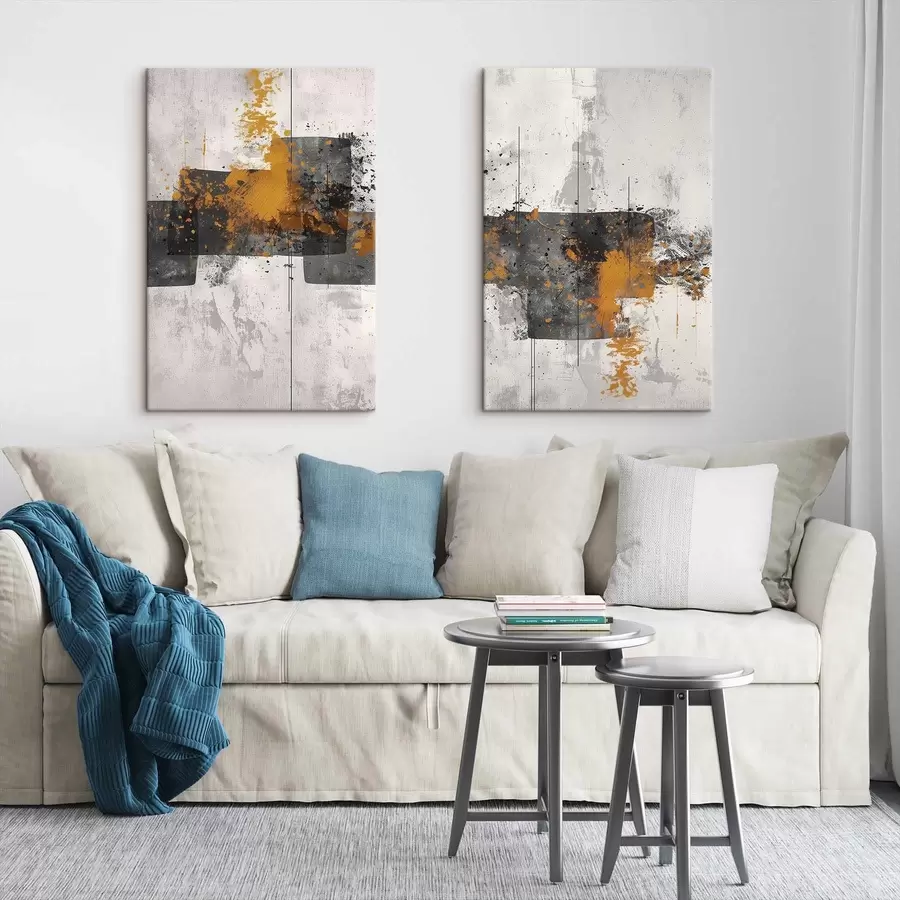 Paveikslėlis Abstrakčios figūros ant betoninės sienos m01286