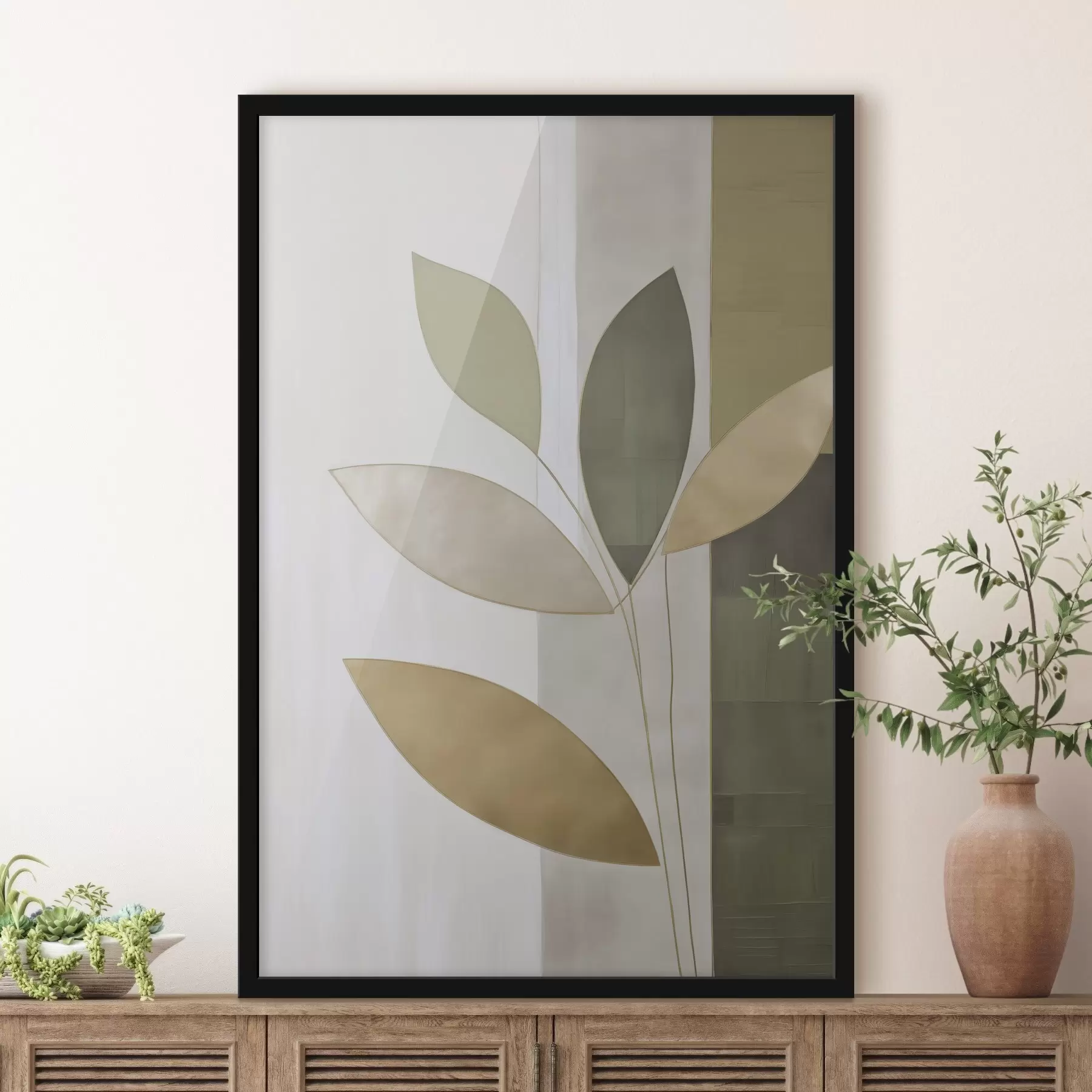 Fototapetai Abstrakcija su lapais f47713