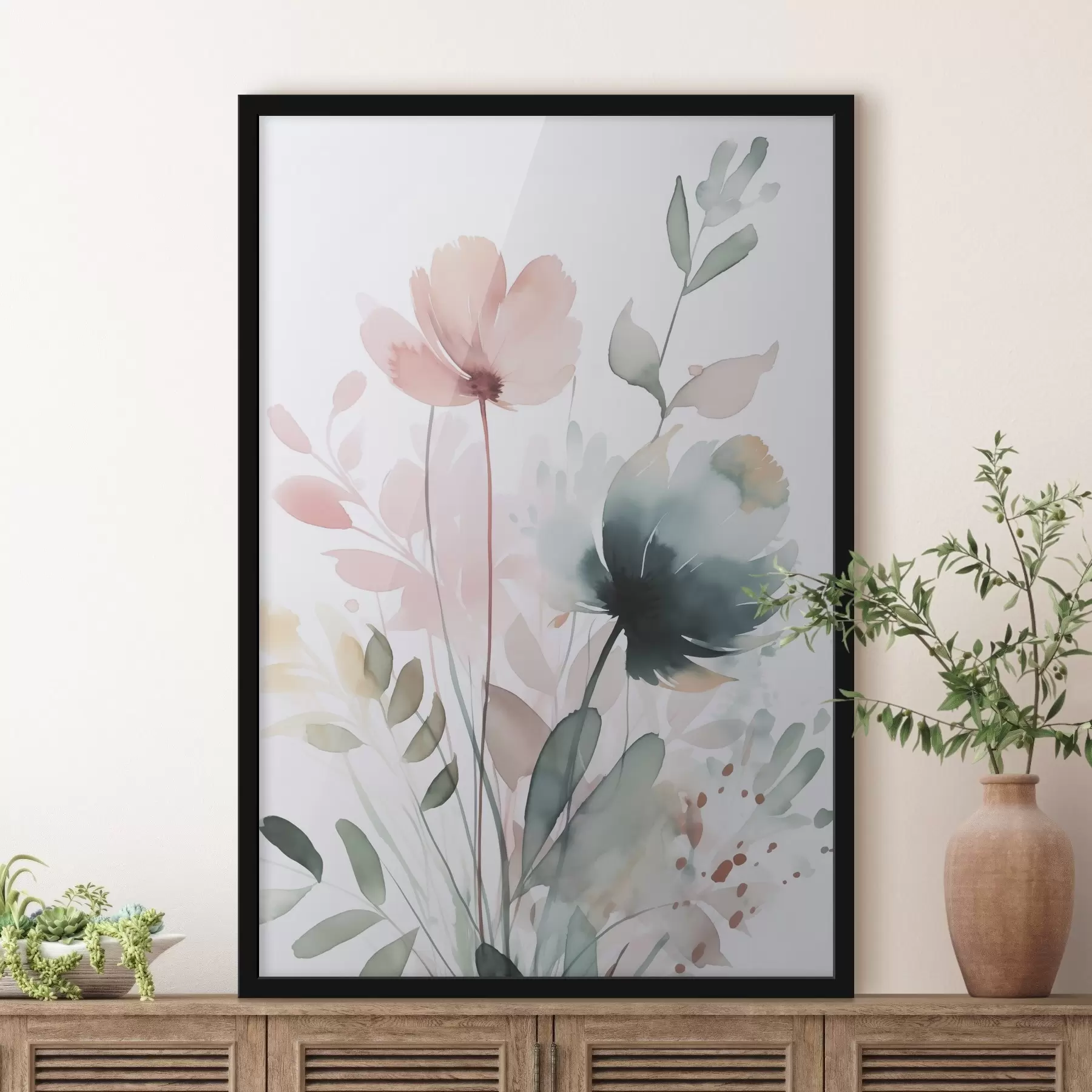 Fototapetai Augmenijos imitacija akvarele f47725