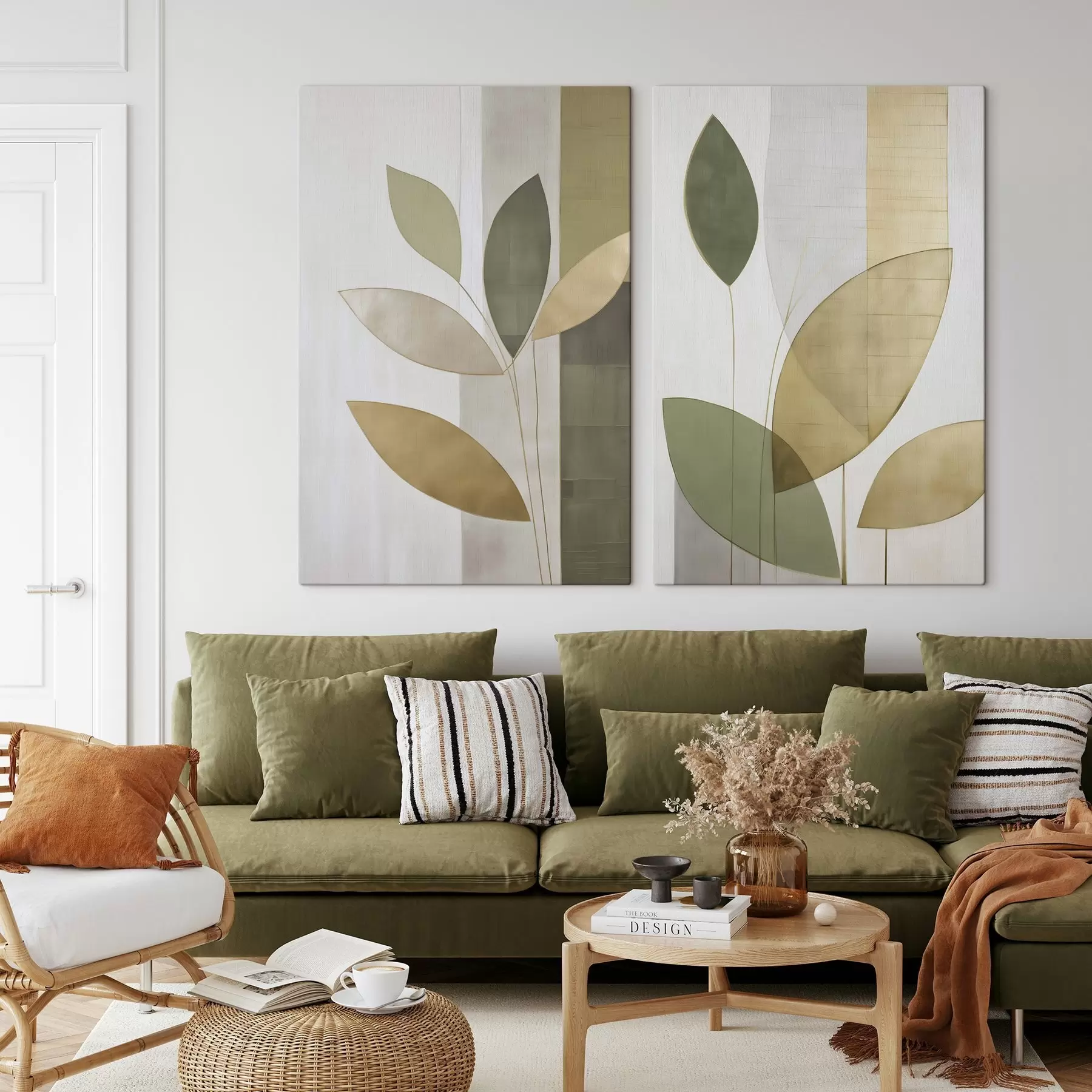 Paveikslėlis Abstrakcija su lapais m01291