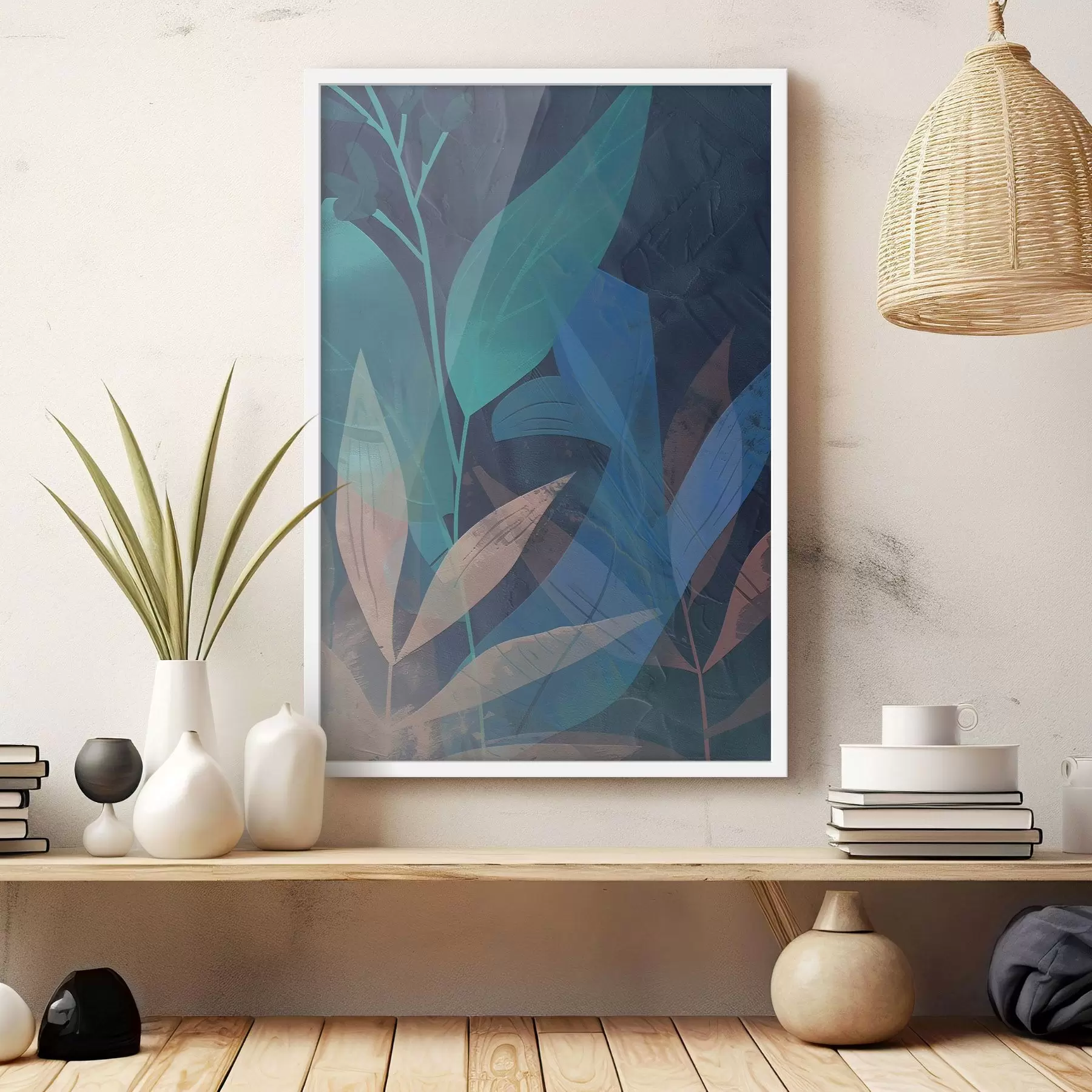 Fototapetai Abstrakčios šakos ir lapai f47748