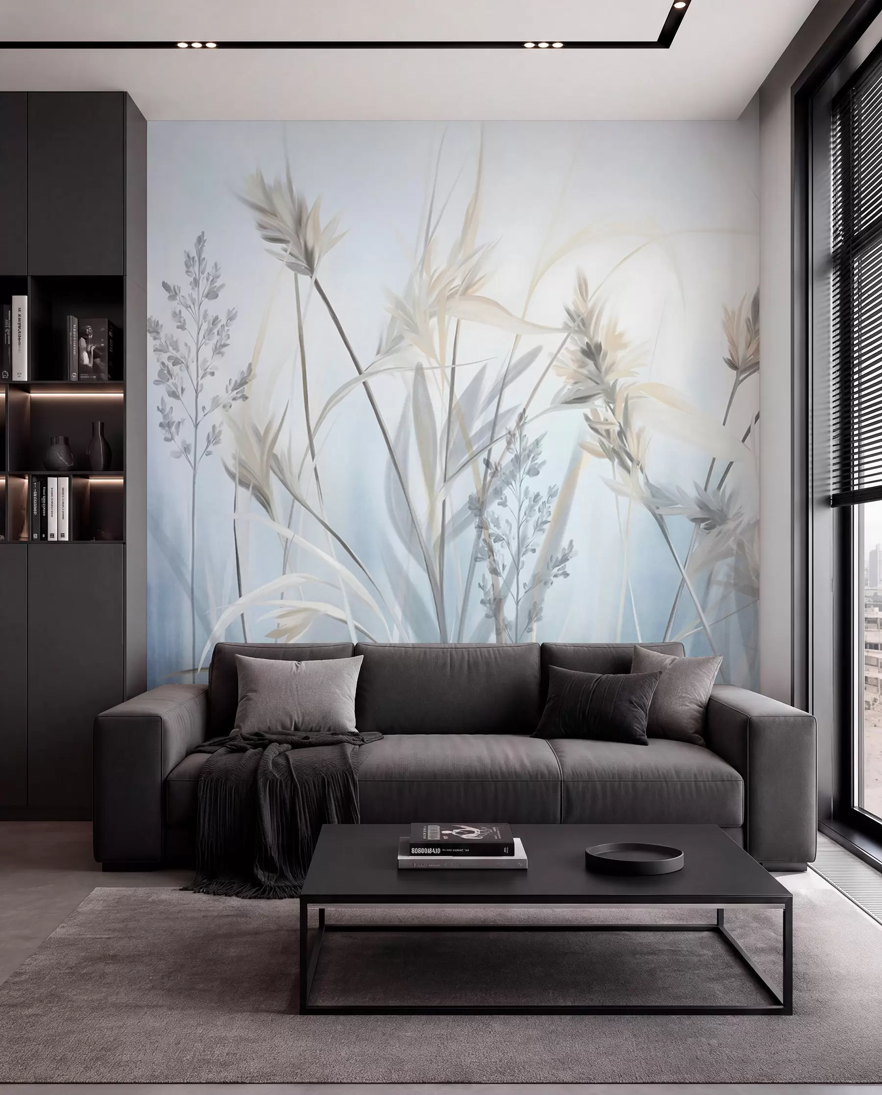 Fototapetai Mėlyna pieva w09652