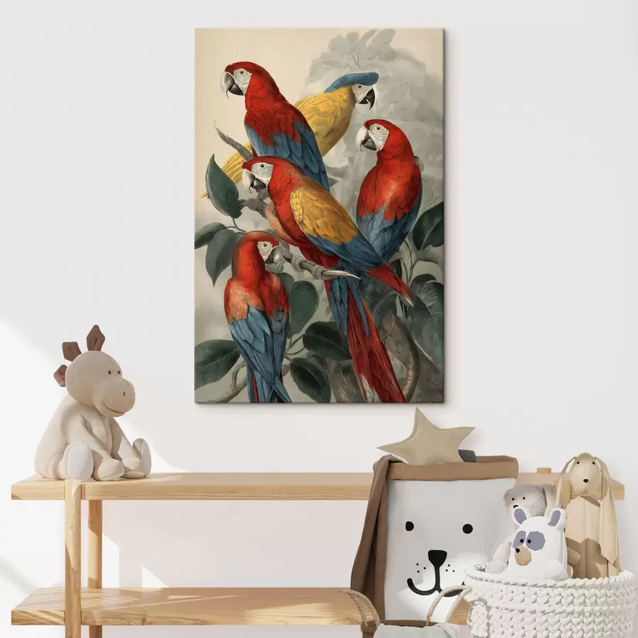 Paveikslėlis Vintage papūgos s47730