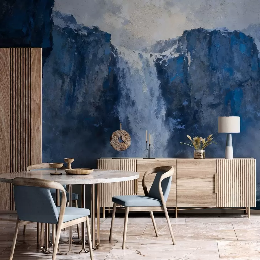 Fototapetai Grunge stiliaus tapytas krioklys w05177