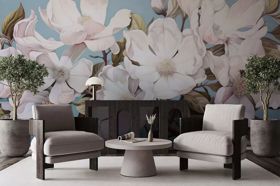 Fototapetai Turtingos gėlės ant medžio šakos w05178