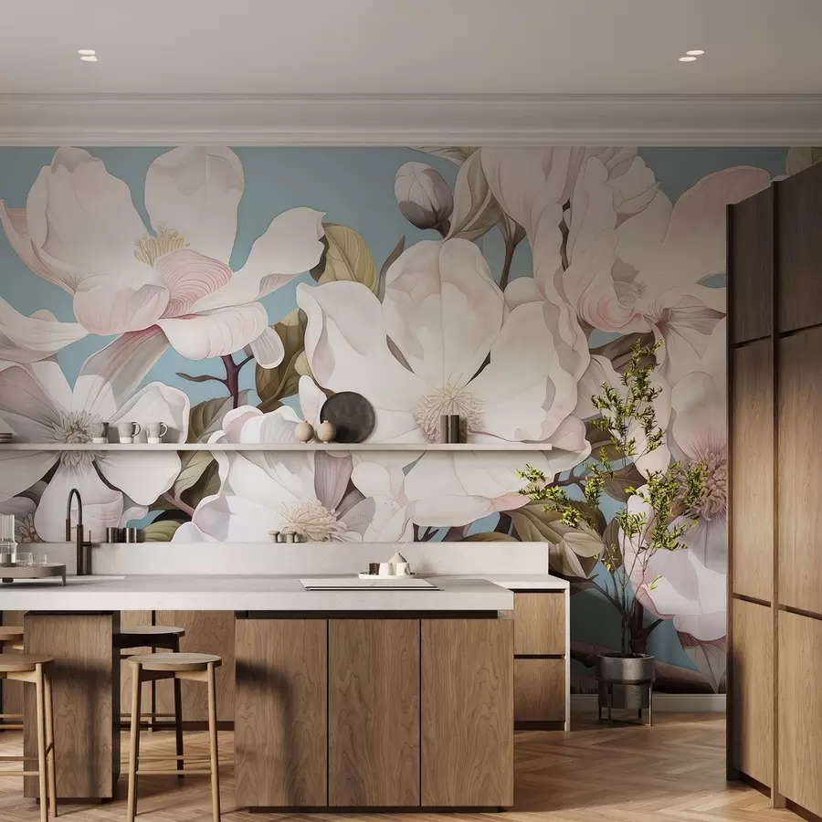 Fototapetai Turtingos gėlės ant medžio šakos w05178