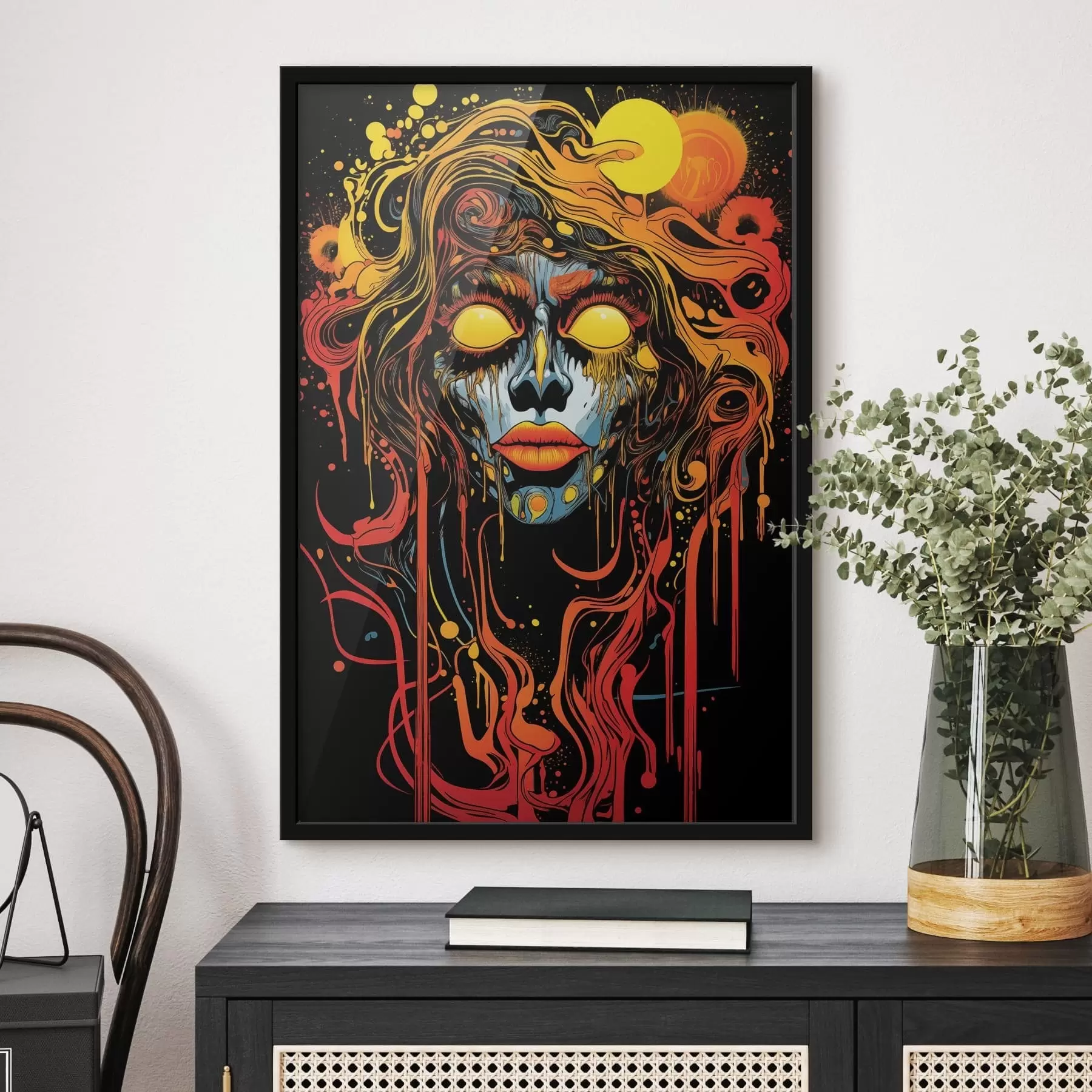 Fototapetai Ryškus abstraktus portretas f47738