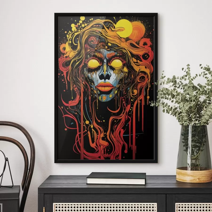 Fototapetai Ryškus abstraktus portretas f47738