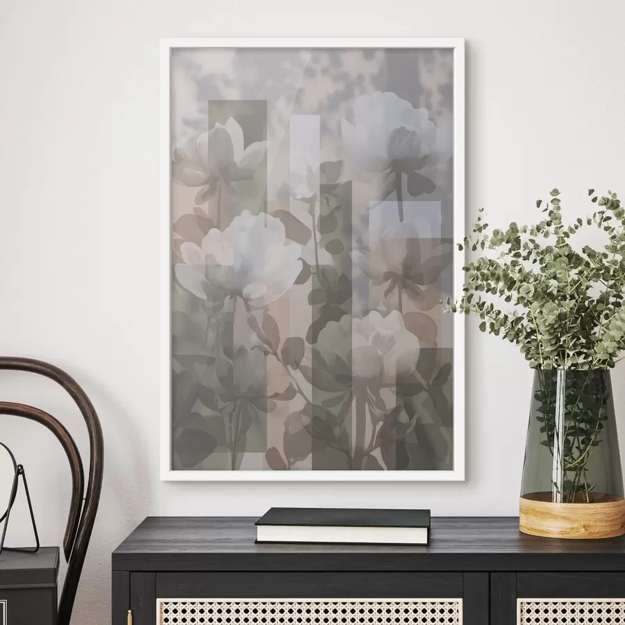 Fototapetai Abstrakcija su gėlėmis f47661