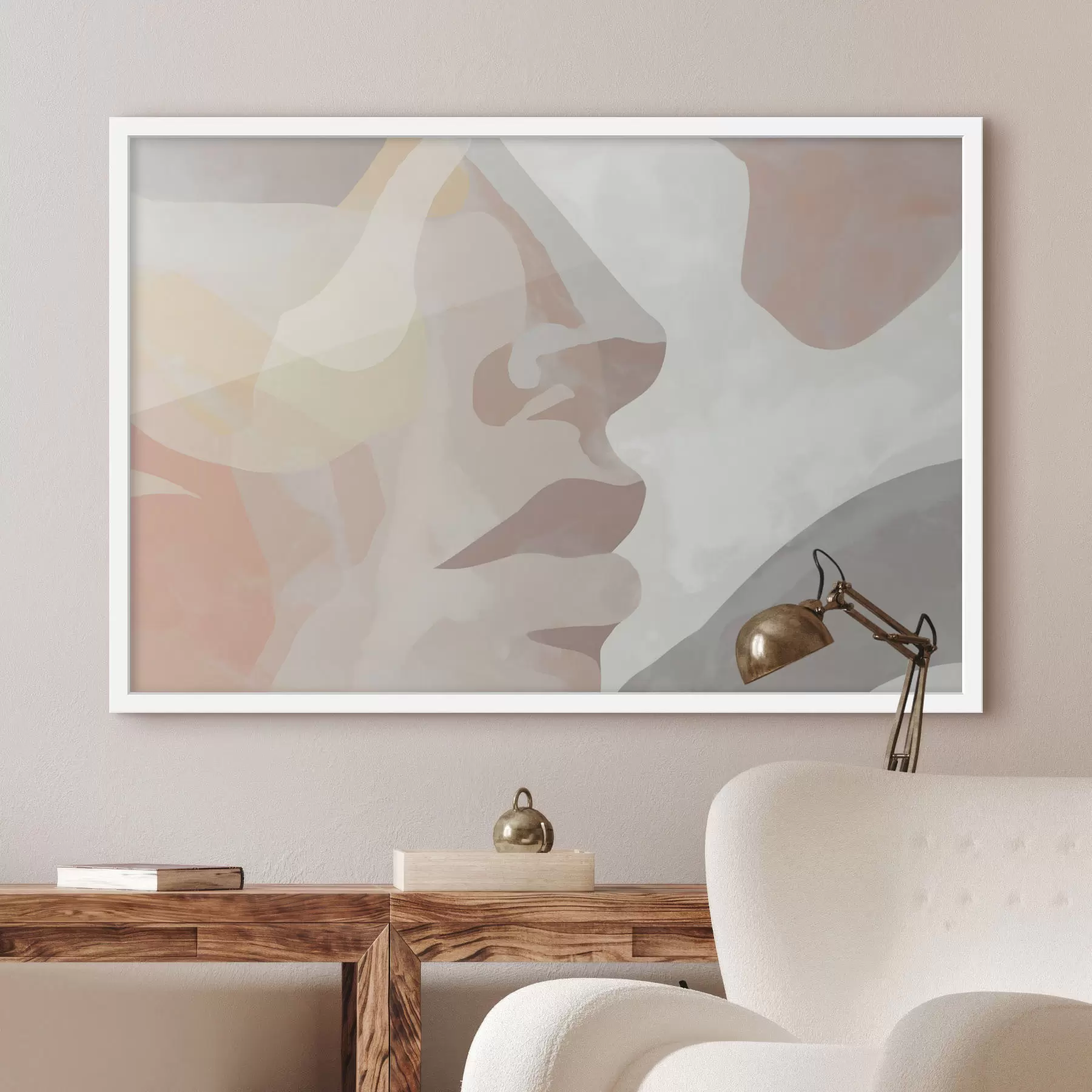 Fototapetai Abstraktus minimalistinis veidas f47774