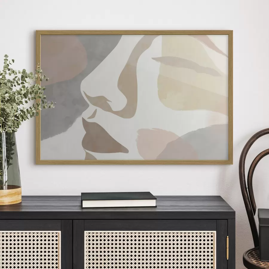 Fototapetai Abstraktus minimalistinis veidas f47777