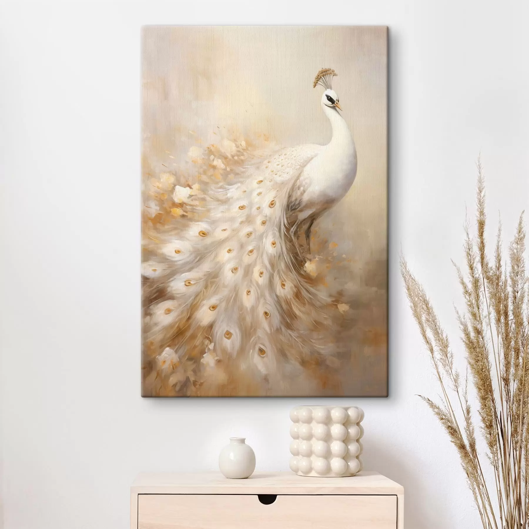 Paveikslėlis Šviesus paukštis su ilga uodega šviesiais atspalviais s47309