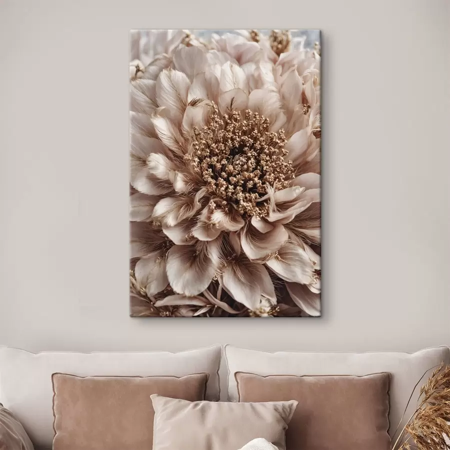 Paveikslėlis Artimas blyškaus gėlės su turtingos tekstūros žiedlapiais vaizdas s47769