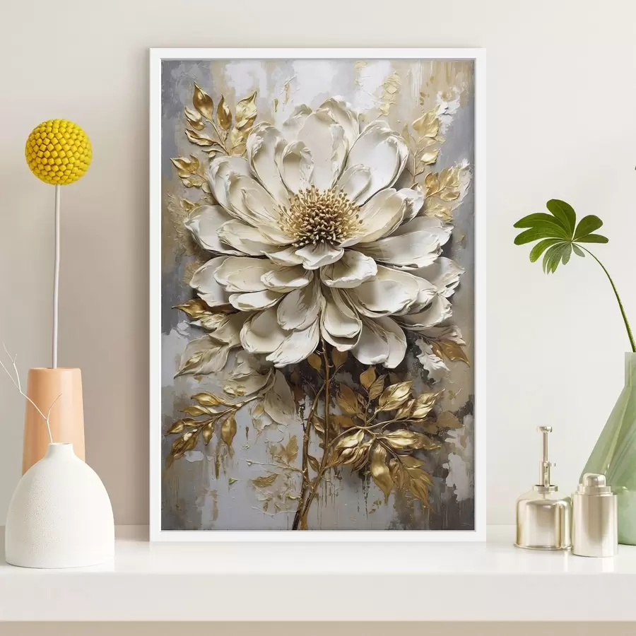 Fototapetai Tekstūruotas šviesus gėlė f47271