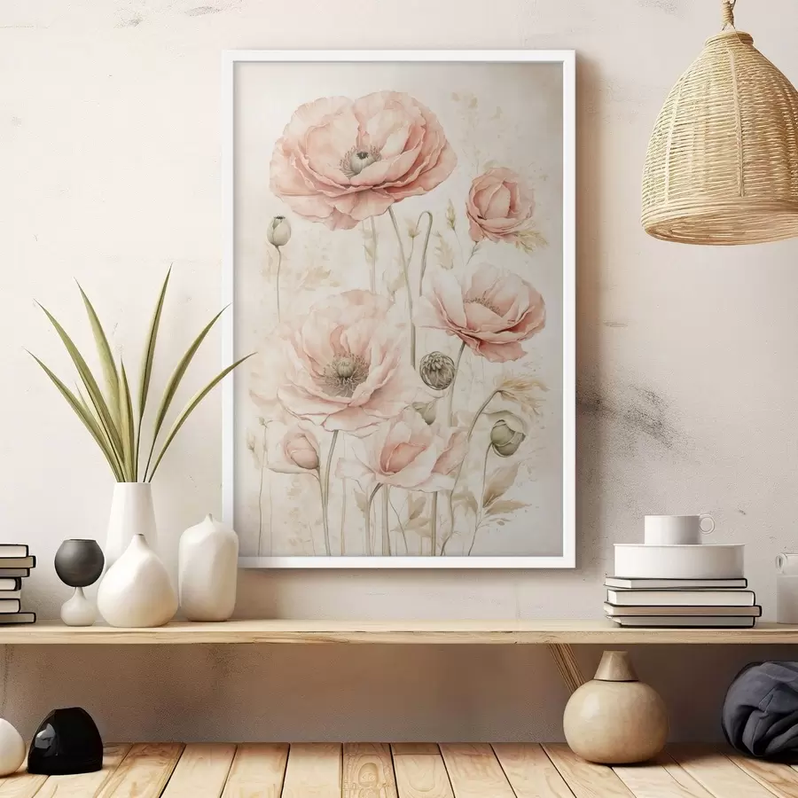 Fototapetai Subtilūs šviesiai rožiniai atspalviai f47756