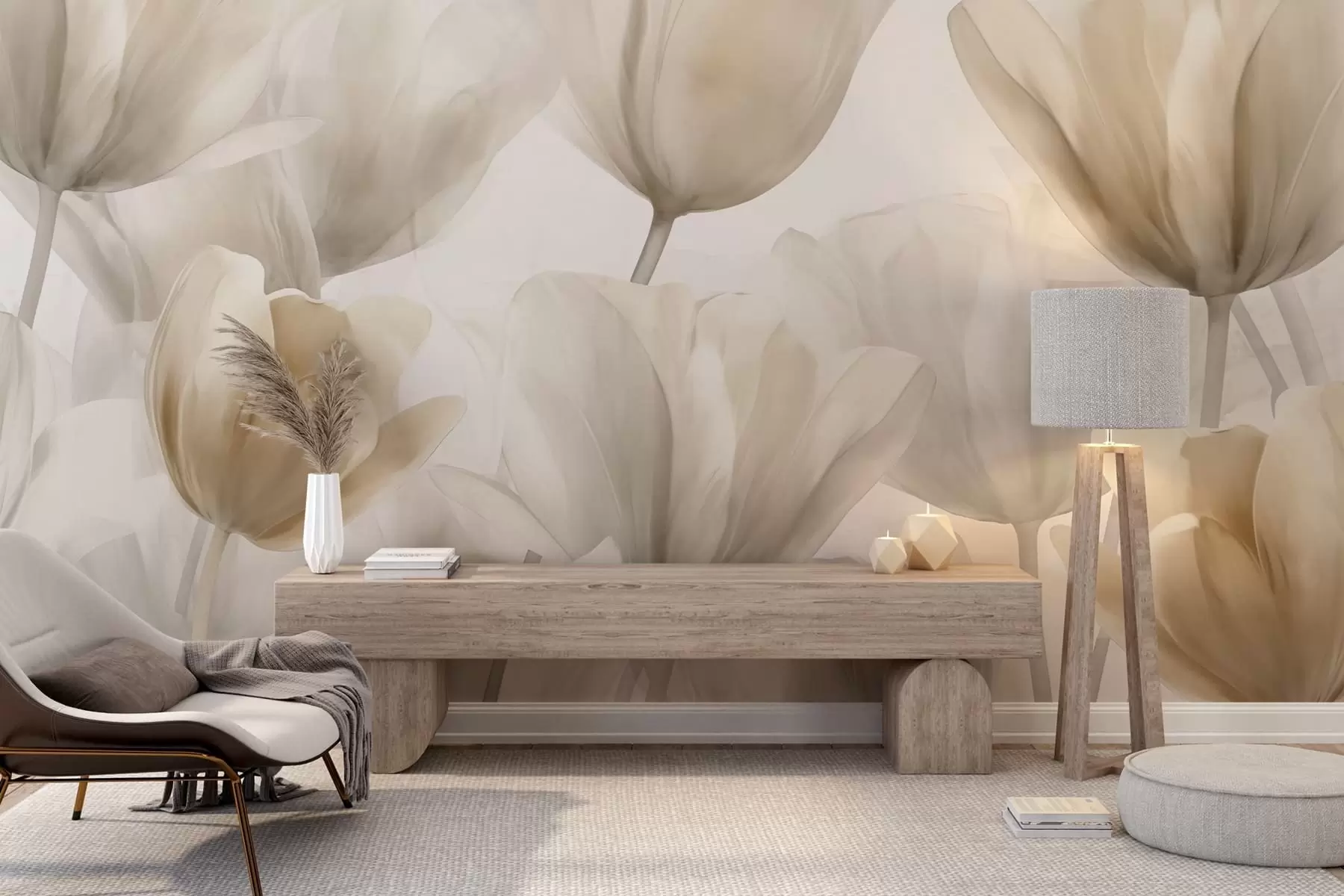 Fototapetai Subtilūs tulpės w09699