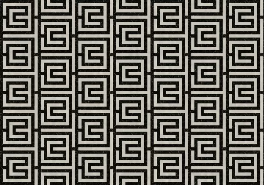 Fototapetai Pasikartojantis geometrinis raštas su kvadratinių linijų motyvais w05134