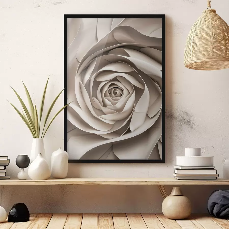 Fototapetai Didelė abstrakti rožė f47825