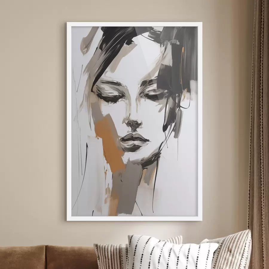 Fototapetai Abstraktus merginos portretas f47801