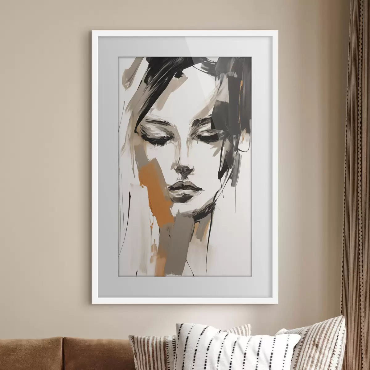 Plakatas Abstraktus merginos portretas f47801