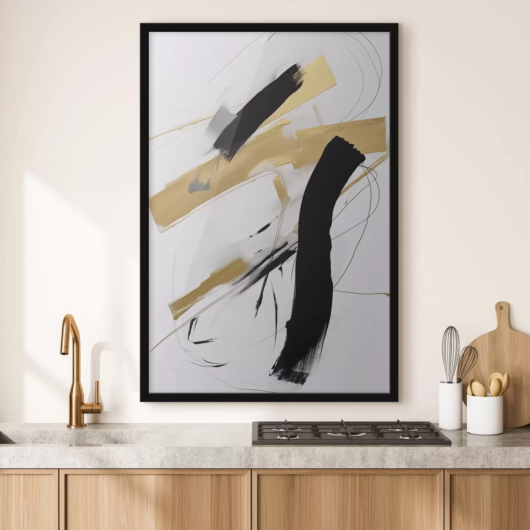 Fototapetai Chaotiška abstrakti kompozicija f47809