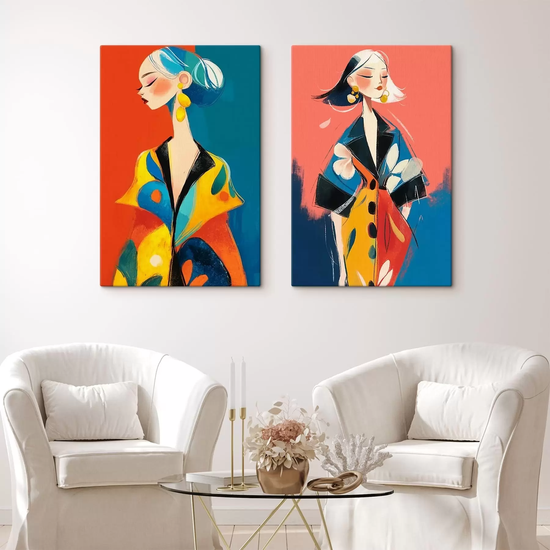 Paveikslėlis Mados moters portretas m30014