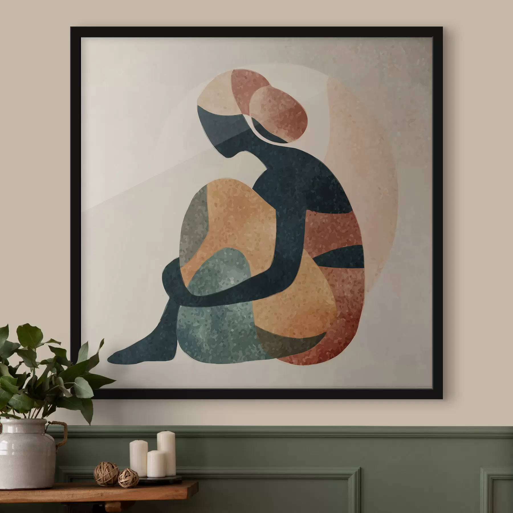 Fototapetai Abstrakčioji žmogaus figūra f47839