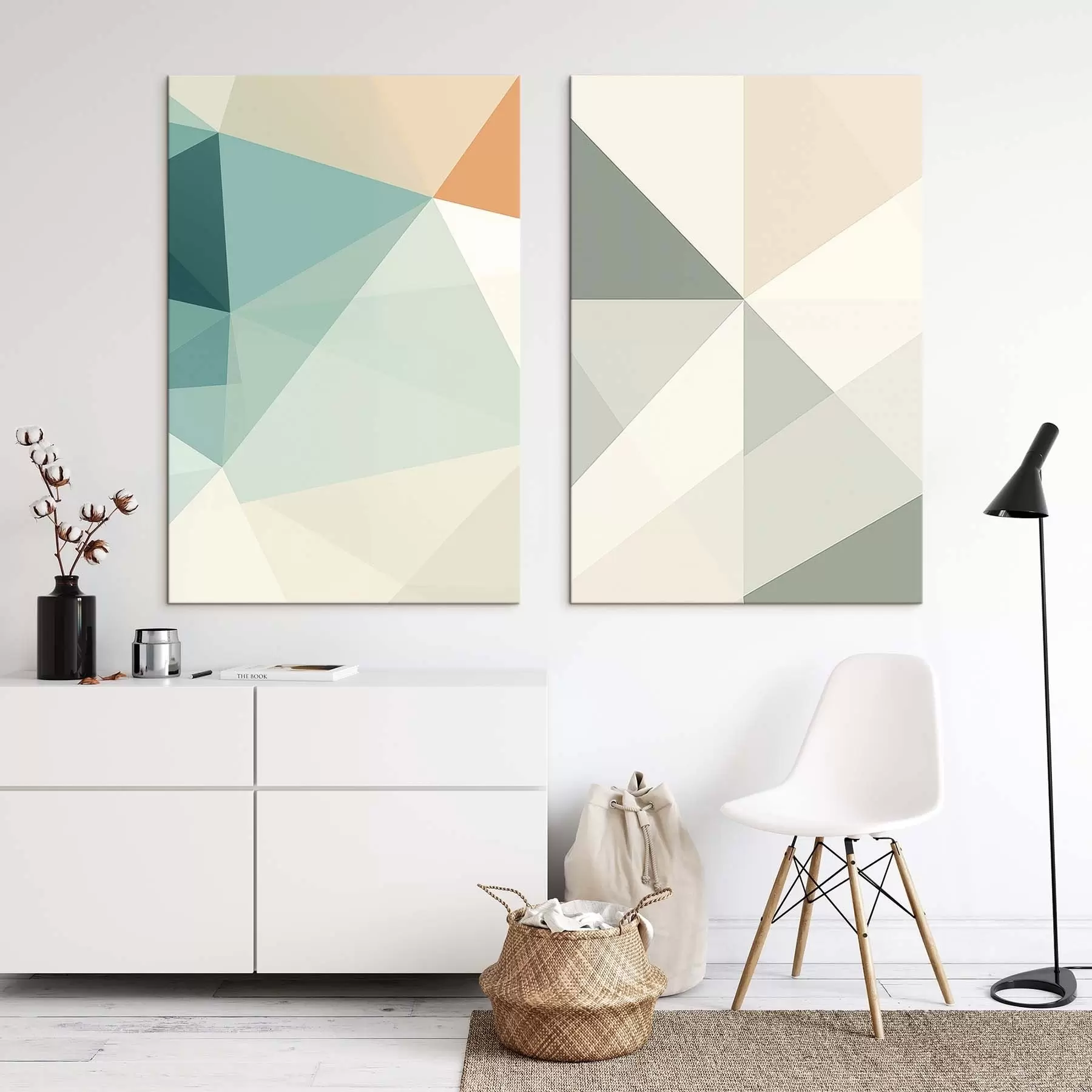 Paveikslėlis Abstrakčios geometrinės figūros, trikampiai m30023