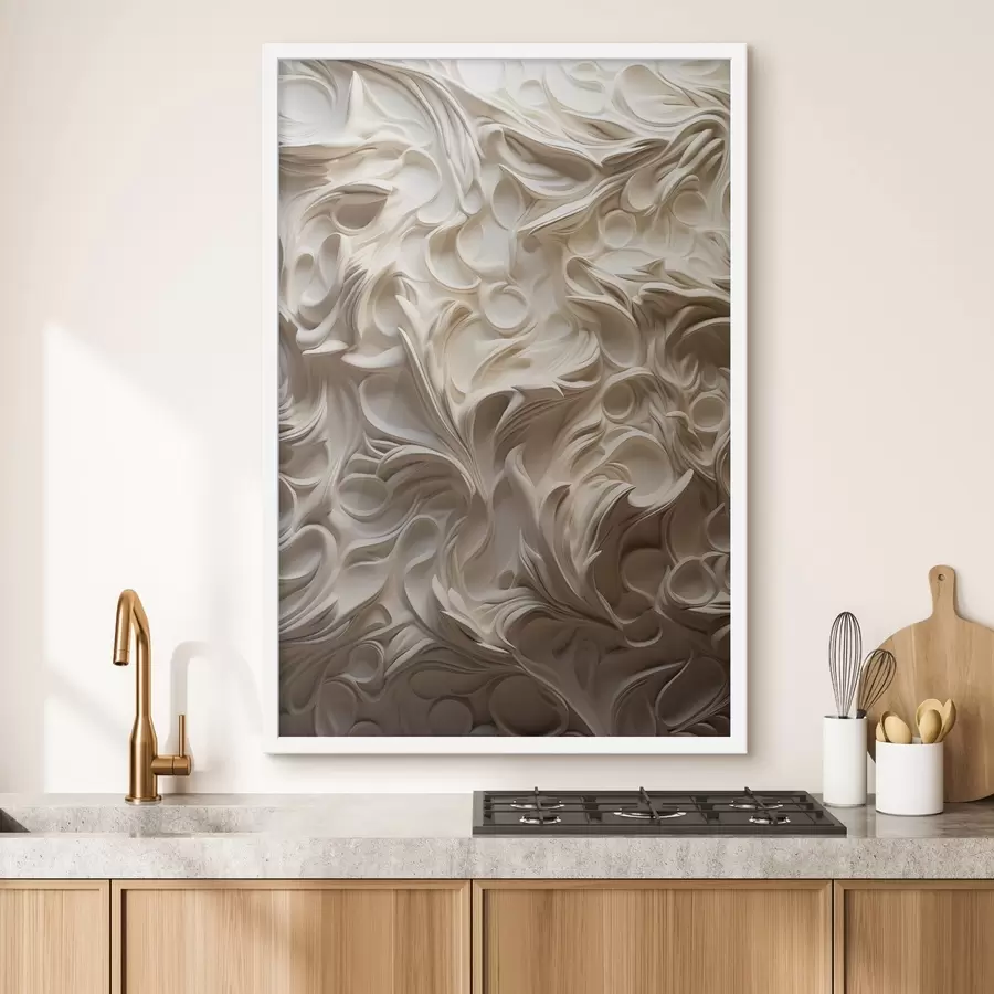 Fototapetai Gražūs raštai, imituojantys skulptūrą f47902