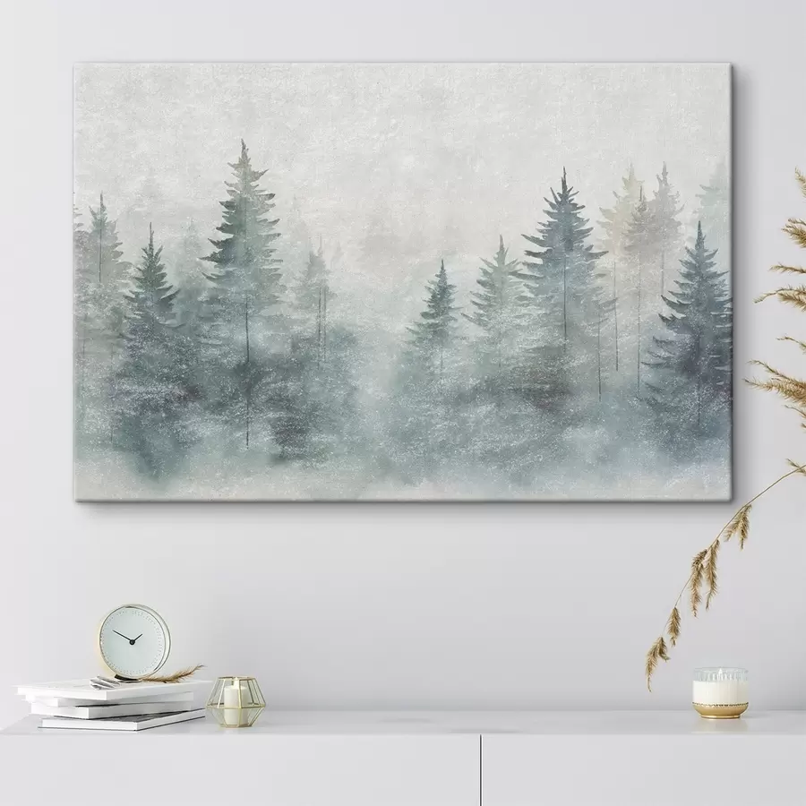 Fototapetai Spygliuočių miškas, grunge stilius s47894