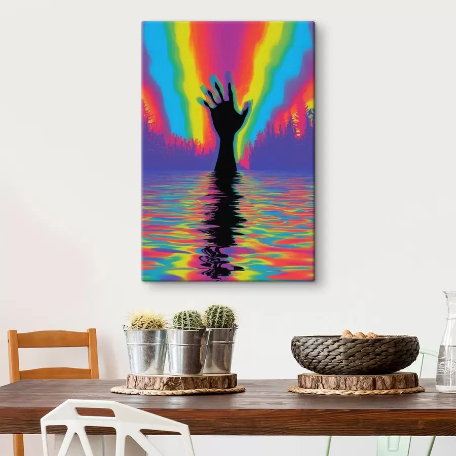 Paveikslėlis Rankos siluetas virš vandens s47903