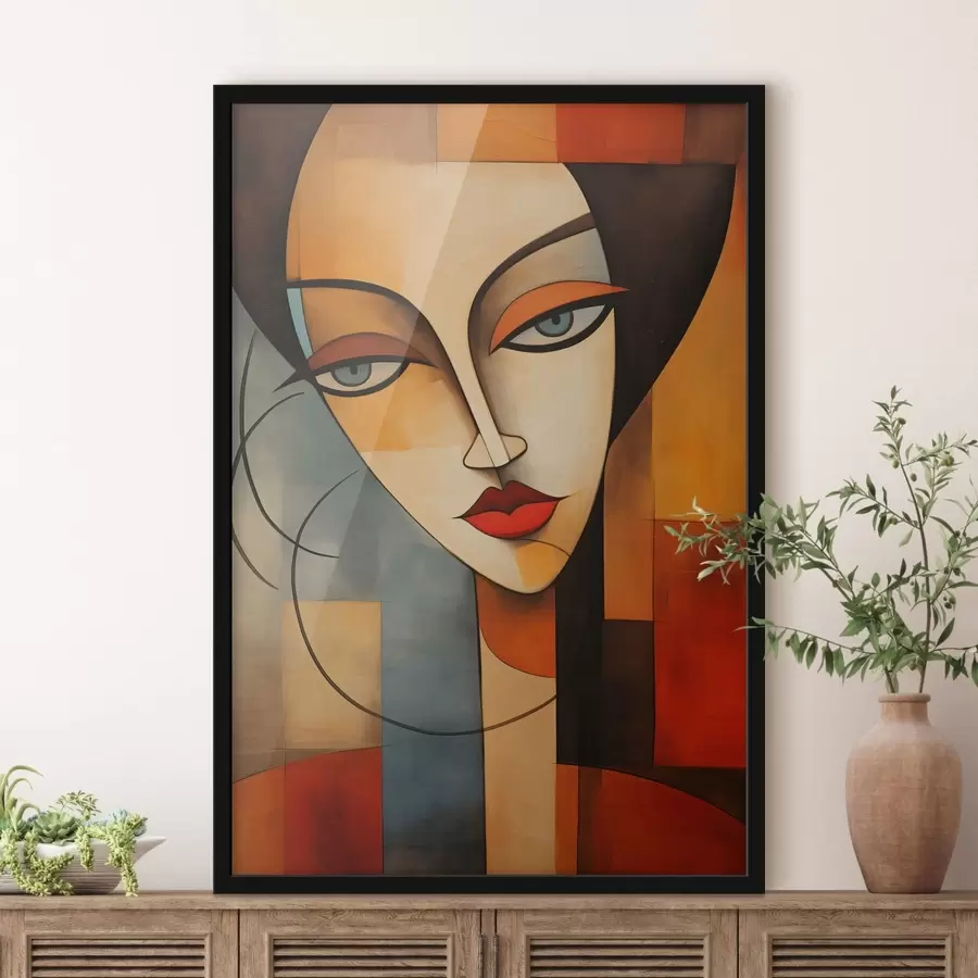 Fototapetai Abstraktus moters portretas f47907