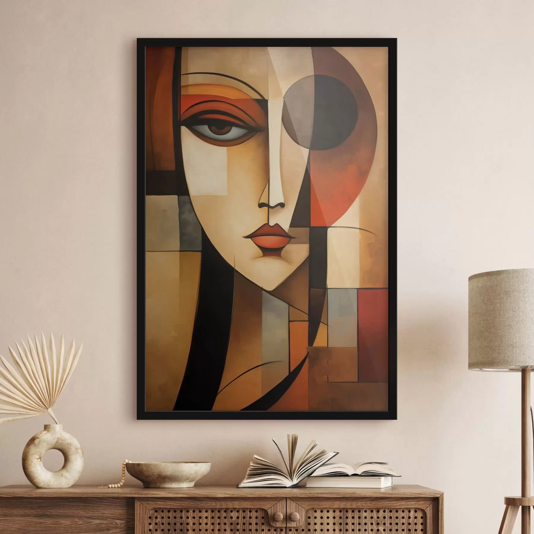 Fototapetai Geometrinis moters portretas f47908